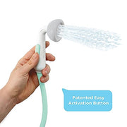 Yookidoo Baby Bath Shower Head - Elephant Water Pump and Trunk Spout Sprayer - One Handed Flow Control for Newborn Babies in Tub Or Sink (Turquoise)