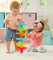 Kidoozie - Whirl 'N Go Ball Tower - Toddler Ball Drop Toy | Drop a ball & watch it spiral, whirl & pop out below - visual tracking & motor practice on joyful repeat, Ages 9-24 Months