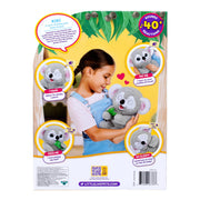 LITTLE LIVE PETS My Baby Koala Kiki, Koala Stuffed Animal | Interactive plush with 40+ sounds and reactions, blinking eyes, yawning, and a 2-in-1 eucalyptus leaf teether