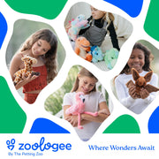 The Petting Zoo Yellow Labrador Dog Stuffed Animal Plushie, Scoopz, 8 in | Yellow Labrador Dog Wildlife Animals by Zoologee. Great Toys for Girls and Boys. Plush Gifts for Kids