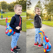 Liberry Toddler Golf Clubs Set Toy for 1 2 3 4 Years Old Boys Girls, Blue | Upgraded Kids Golf Cart, Shoulder Strap Design, Indoor and Outdoor Sports Game, Birthday Gifts for Baby