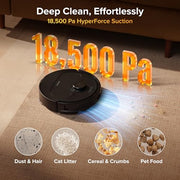 roborock 2026 New Qrevo S Pro Robot Vacuum and Mop, 18,500Pa Suction | Multifunctional Dock with 167℉ Mop Self-Cleaning, Smart Obstacle Avoidance, Anti-Tangle Brush, Liftable Spinning Mop, Black