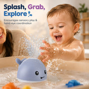 Gigilli Baby Bath Toys, Light Up Pool Water Bathtub Toy for Toddlers Babies | Bath Toys for Kids Boy Girl Gifts, Whale Bath Toy Sprinkler, Birthday Fountain Toy