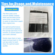 AQUANEAT 6-Pack Pre-Filter Sponge for Aquarium Shrimp Fry Fish Tank Filter 0.8” Intake, Replacement Foam Cover
