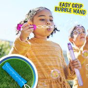 Sunny Days Entertainment Maxx Bubbles 4oz Bubble Wands – 6 Pack Bubble Wand Toy | Summer Fun, Outdoor Birthday Party Favors for Kids, 101799 Blue