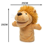 LOMTRATS Animal Hand Puppets for Kids,Toddler Includes Wolf Tiger Lion Monkey So on Movable Open Mouths, Perfect for Storytelling,Teaching,Preschool,Birthday Gifts