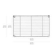 Amazon Basics 4-Shelf Steel Wire Storage Shelves for Garage, Adjustable Metal Shelving Unit, 200 lbs Per Shelf, 23.2" W x 48" H x 13.4" D, Black
