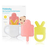 Frida Silicone Teething Toys, 4-in-1 Teether for Babies & Infants | Teething Relief for 0-18 Months, Not-Too-Cold-to-Hold Baby Teether Design, BPA-Free