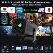 Native 1080P Mini Projector with WiFi and Bluetooth, Portable Projector