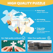 300 Piece Jigsaw Puzzle for Adults & Kids, Seaside Surf Shop, 20.5x15 in | Colorful surf shop filled with surfboards, beach gear and a sunny ocean view