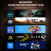 Smart Projector-4K with Wifi Bluetooth, AI Auto Focus Keystone Outdoor Home Theater VIDAA Movie Projector Built-in Apps, 60W Dolby, Airplay, Voice Control, Live TV, Ceiling, Gaming, Camping