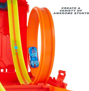 Hot Wheels Track Builder Unlimited Fuel Can Stunt Box Playset & Car | Portable Track Set in a Container that Looks like a Gas Can, 14 Component Parts & 1:64 Scale Toy Vehicle​​