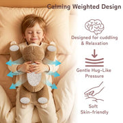 Niuniu Daddy Weighted Stuffed Animals, 20 in 3.3 lbs, Sloth Calming Plush | Heavy sensory lap pad, lying body pillow for sleeping, machine wash, huggable gift for kids and adults
