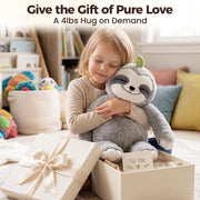 Mewaii Weighted Stuffed Animals Sloth Plush, Heatable Coolable, 4 lb, 20in | Mom's Choice Award, Microwaveable Inner Pad, Huggable Sloth Plushies, Cozy Gift for Kids & Adults