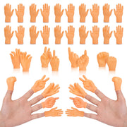 30 pcs Tiny Hands Finger Puppets, Mini Hands Little Small Hands mini Thing Gag Performance Funny Fingers for Puppet Show Gifts Classroom Prizes Party Favors for Kids (7 Styles)