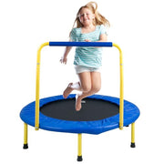 VEVOR 36"/55"/60" Trampoline for Kids with Enclosure Net & Safety Pad Adjustable Gymnastics Bar & Toys with ASTM CPC Certified Indoor/Outdoor Trampoline for Kids Age 3-12 + Birthday Gift
