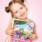 SYNARRY Unicorn Mermaid Princess Magnetic Puzzles for Child 3-5, Travel Toy | 20-Piece Magnetic Travel Puzzle for Child Ages 4-6, Car Airplane Road Trip Activities, Quiet Time Toys, Girls Birthday Gifts