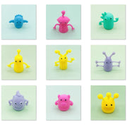 20 PCS Cute Monster Stretchy Finger Puppets Fidget Toys | Soft Rubber Finger Doll Toys for Role Playing,Party,Christmas,Easter Halloween Party Favors