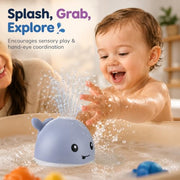 Gigilli Baby Bath Toys, Light Up Pool Water Bathtub Toy for Toddlers Babies | Bath Toys for Kids Boy Girl Gifts, Whale Bath Toy Sprinkler, Birthday Fountain Toy