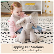 GUND Baby Flappy Elephant 12-Inch Interactive Animated Musical Baby Toy | Talking Elephant with Movements, Musical Toy Teaches Cause-and-Effect and Sings, Promotes Self-Soothing and Tactile Play