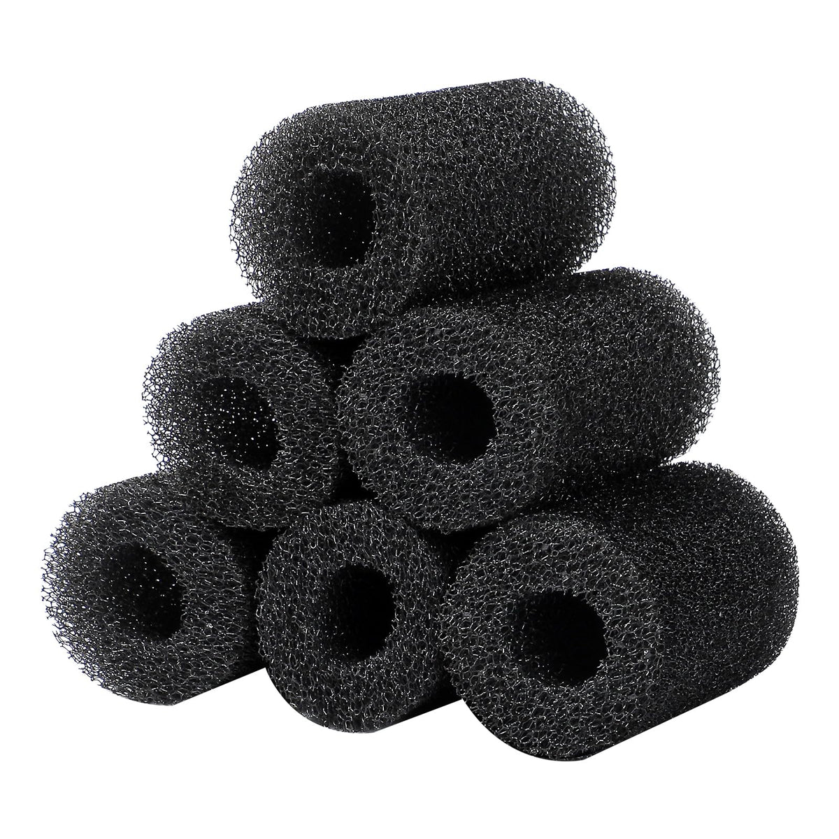 AQUANEAT 6-Pack Pre-Filter Sponge for Aquarium Shrimp Fry Fish Tank Filter 0.8” Intake, Replacement Foam Cover