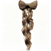 Bowknot Claw Clip Ponytail – Instant Volume & Elegant Half-Up Style