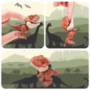 Winbar 6 PCS Biting Finger Dinosaurs Toy, Animal Hand Puppet Dino Toy Gifts | Mini Dinosaur Figures, Safe Material, Drop-resistant, Snap On" To Fingers, Bath Toys For Child, Fun Gift Toys For Toddler
