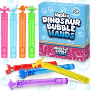 32 Pack Bubble for Kids Party Favors, 8 Style Dinosaur Mini Bubble Wands | Bulk Toys with Gift Box for Carnival Prizes Goodie Bag Stuffers Supplies, Birthday Bath Time Bubbles Blower Toy for Girl Boy