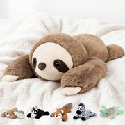 Niuniu Daddy Weighted Stuffed Animals, 20 in 3.3 lbs, Sloth Calming Plush | Heavy sensory lap pad, lying body pillow for sleeping, machine wash, huggable gift for kids and adults