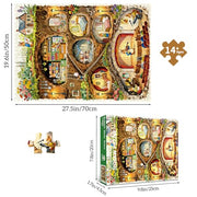 HUADADA Puzzles for Adults 1000 Pieces-Rabbit House Puzzles | Gifts for men women,Family Games,Eco matte oil print,eye strain relief,tight puzzle piece fit,vibrant colours