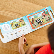 Melissa & Doug Take-Along On the Farm Magnetic Jigsaw Puzzles | Two 15-Piece Magnetic Puzzles, Fold-Out Carrying Case with Handle, Mess-Free Travel Toys, Preschool Toys for Kids, Ages 3+