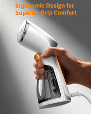 OGHom Portable Travel Handheld Steamer for Clothes, Garment Wrinkle Remover | White, 1000W Strong Penetrating Fabric Steamer, 150ML Water Tank, for Home, Office, Travel (ONLY FOR 120V)