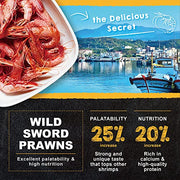 Ultra Fresh Betta Fish Food, Betta Pro Shrimp Patties, 50% Sword Prawns + Akiami Paste Shrimps, All Natural Protein, Rich in Vitamins, Healthy Development and Cleaner Water 0.7 oz