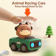 iPlay, iLearn Baby Press to Go Car Toys for Toddlers 1-3, 1 Yr Old Boy Gift | Infant Play Vehicle Set, Push Go Friction Car, Montessori Toy for 6-9-12-18 Months, 1st Birthday Gifts for 1-2 Years Old Girl