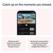 Google Nest Cam Indoor (Wired, 3rd Gen) - Security Camera - 2025 - Snow | 2K video, motion detection, color night vision, 2-way audio, works with Google Home and Gemini, intelligent alerts