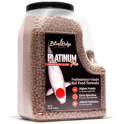 Blue Ridge Koi Platinum Pro 41% Protein Fish Food, 3/16" Pellets, 4.5 lb | Floats, softens fast; Spirulina & Canthaxanthin color support; probiotic-enriched; warm-season formula