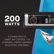 Dual Electronics MXD140B Marine Stereo Bluetooth Single DIN Weatherproof AM/FM