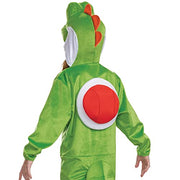 Disguise Yoshi Costume Hooded Jumpsuit, Official Super Mario Character Costume for Kids, Size (4-6)