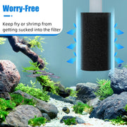 AQUANEAT 6-Pack Pre-Filter Sponge for Aquarium Shrimp Fry Fish Tank Filter 0.8” Intake, Replacement Foam Cover