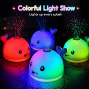Gigilli Baby Bath Toys, Light Up Pool Water Bathtub Toy for Toddlers Babies | Bath Toys for Kids Boy Girl Gifts, Whale Bath Toy Sprinkler, Birthday Fountain Toy
