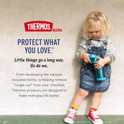 THERMOS FUNTAINER Water Bottle with Straw, 12oz, Bluey | Kids Stainless Steel Insulated Water Bottle, Keeps Drinks Cold Longer for School & Play, BPA-Free