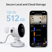 Aqara 2K Indoor/Outdoor Security Camera G100, HomeKit Secure Video, White | 2-Way Audio, Spotlight Color/IR Night Vision, AI Detection, 140° FOV, Wi-Fi 6, Supports HomeKit, Alexa, Google and IFTTT