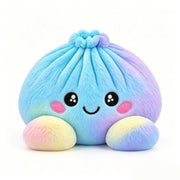 Giant Dumpling Pillow Plush Stuffed Christmas Home Decor with Steamer | Kawaii Design, Soft Plush Material, Home Decoration, Soft Stretch Decompression Fidget Squeeze Toy for Adults Anxiety Relief