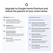 Google Nest Cam Outdoor (Wired, 2nd Gen) - Security Camera - 2025 - Snow | 2K video, motion detection, color night vision, 2-way audio, works with Google Home and Gemini, weather resistant