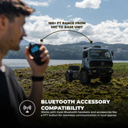 Midland MXT295 15W MicroMobile GMRS Two-Way Radio with Bluetooth Mic | Wireless Bluetooth Mic, IP67 Waterproof, 99 Channels, 8 Repeater Channels, PA and Intercom, NOAA Weather Alert
