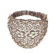 Plum Blossom Hollow Beaded Wide Headband