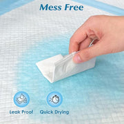 50 Count Super Absorbency Disposable Underpads, 17” x 13” | Leakproof Quick Drying Disposable Pads for Baby, Disposable Changing Pads for Baby, Disposable Diaper Changing Pads