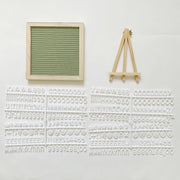 Premium Wooden Felt Letter Board with Stand