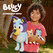 Bingo & Bluey Plush Toys 2-Pack, Soft Deluxe Fabric, Embroidered | Cuddly stuffed animals for show time, story time, or naps; Bluey toys for preschoolers and fans ages 3+