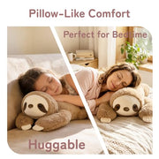 Niuniu Daddy Weighted Stuffed Animals, 20 in 3.3 lbs, Sloth Calming Plush | Heavy sensory lap pad, lying body pillow for sleeping, machine wash, huggable gift for kids and adults